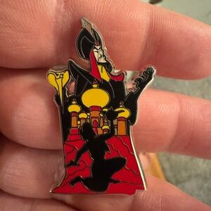 Disney Overshadow Jafar Enamel Pin with Silhouette Design